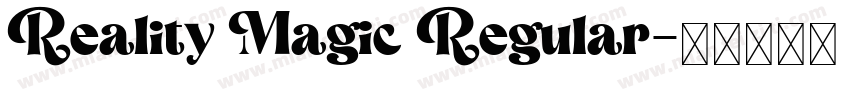 Reality Magic Regular字体转换